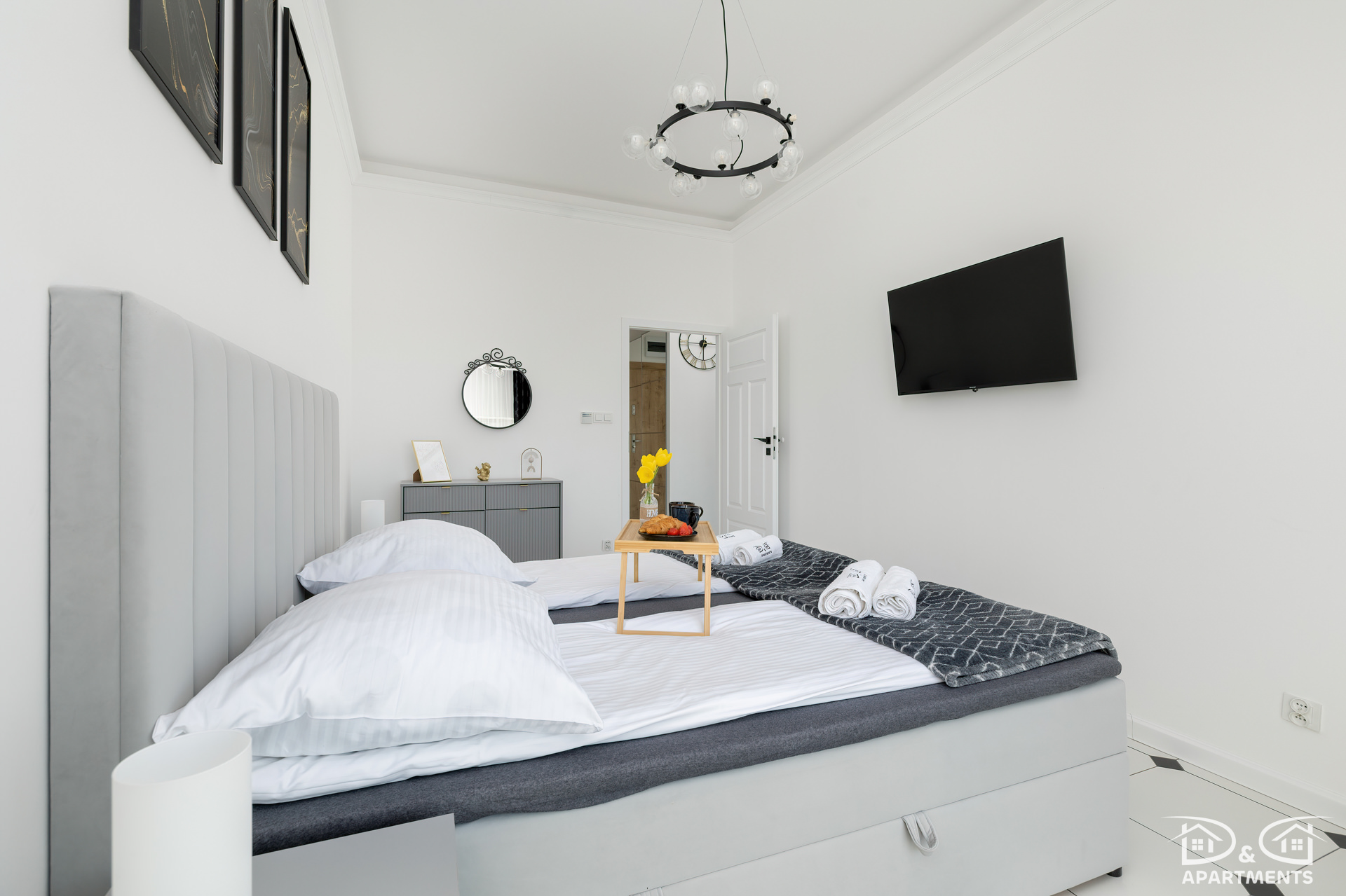Sypialnia apartamentu Dziwnów Spadochroniarzy Polskich 10 D