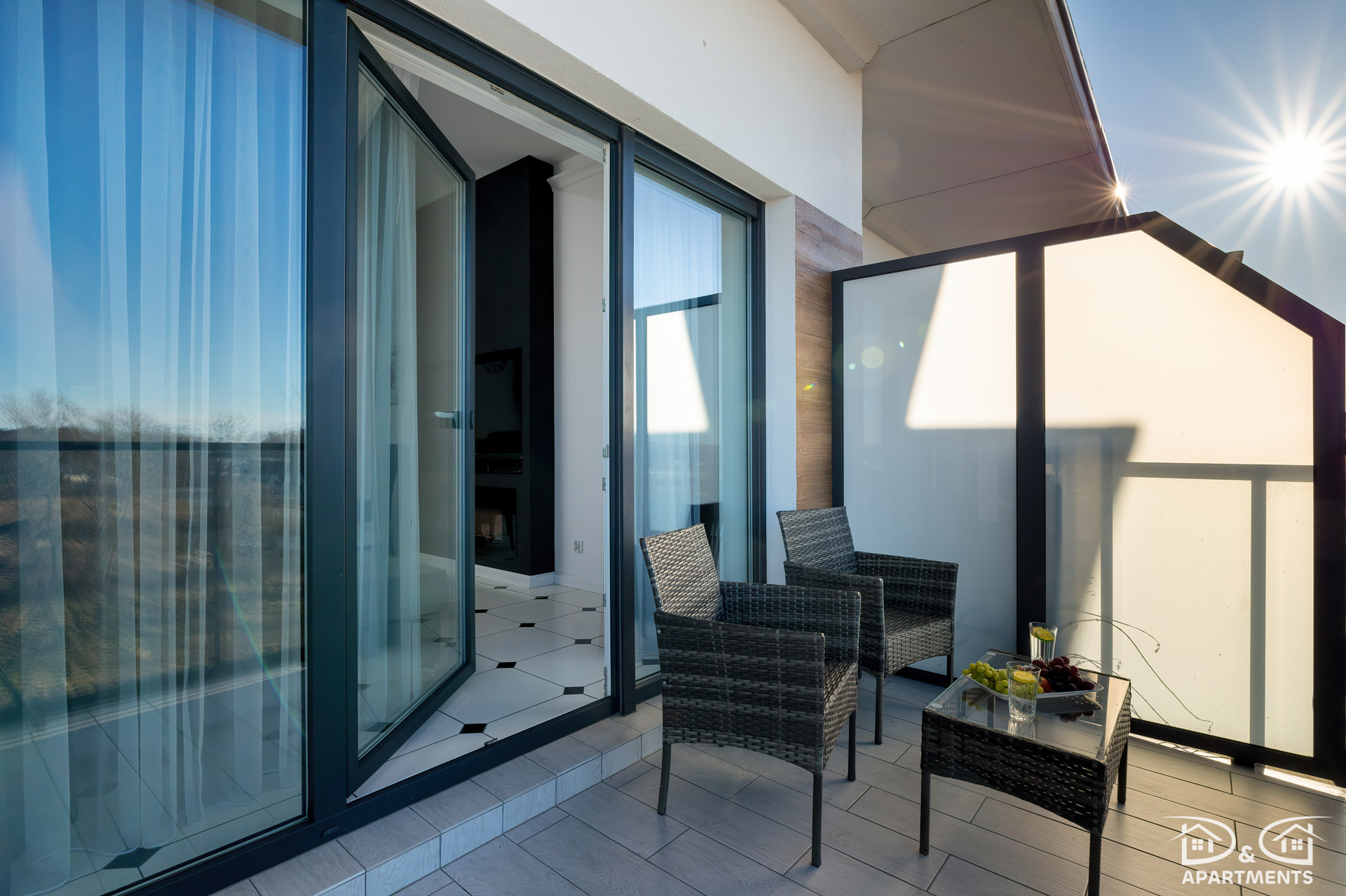 Balkon apartamentu Dziwnów Spadochroniarzy Polskich 10 D