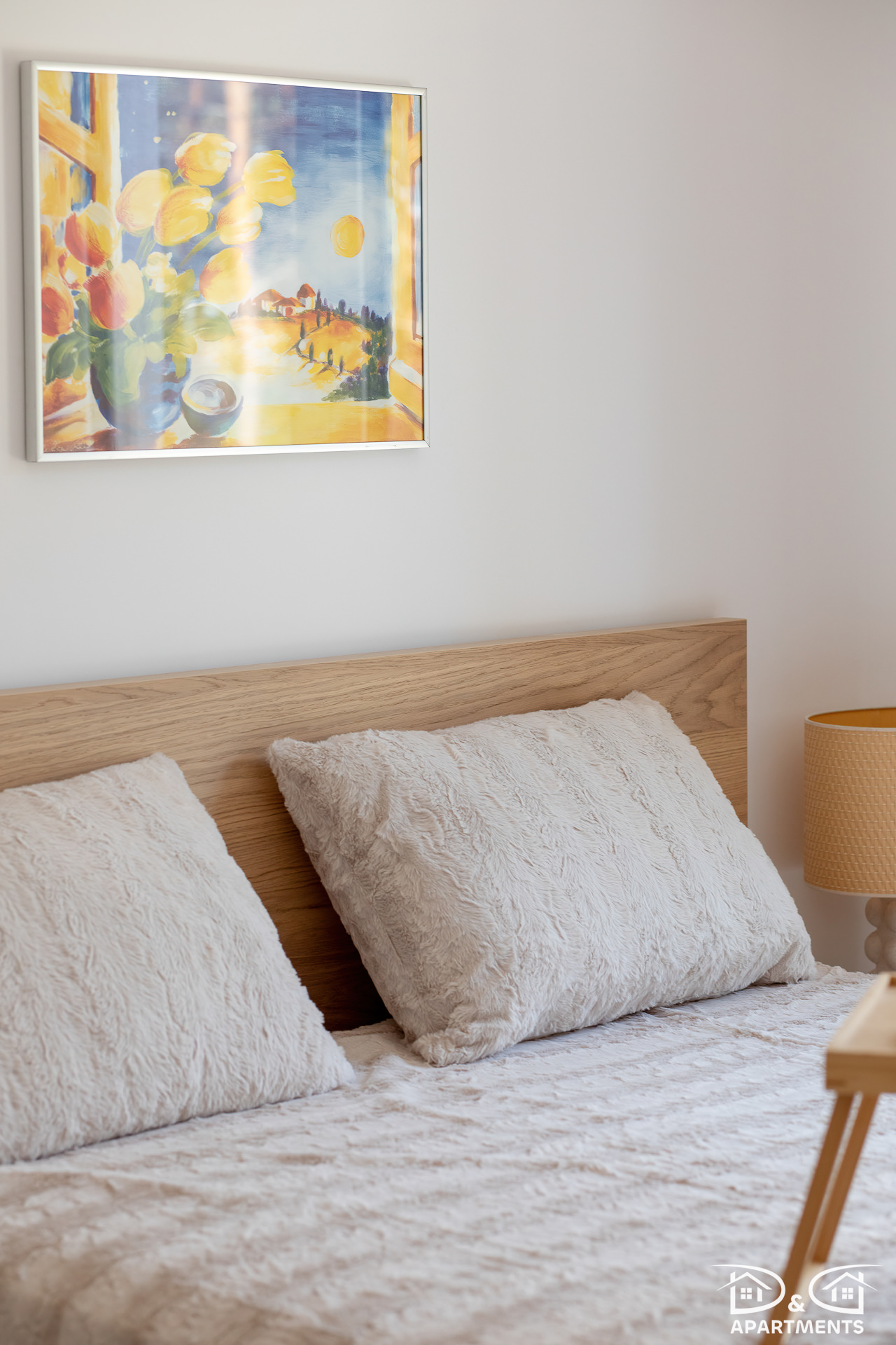 Detal sypialni w apartamencie